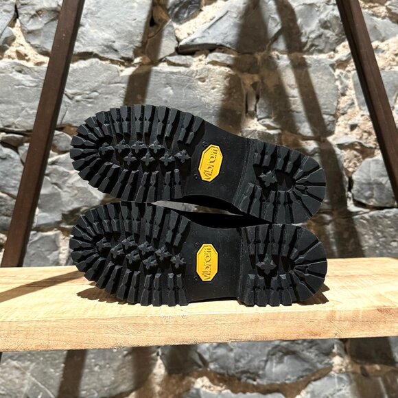 Off-White X Timberland Black Velvet Combat Boots - Picture 10 of 13